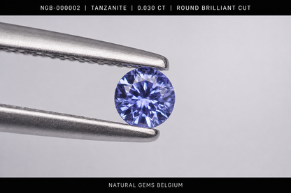 Natural Tanzanite 0.030 ct Round Brilliant Cut 2.0 mm | Tanzania