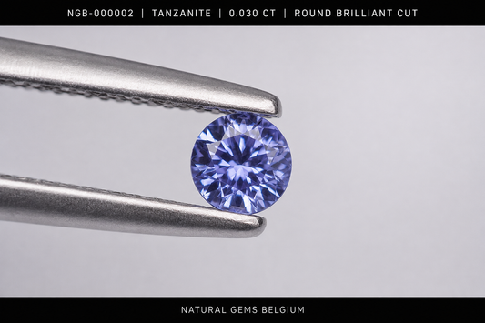 Tanzanite Naturelle 0.030 ct Rond Brillant 2.0 mm | Tanzanie
