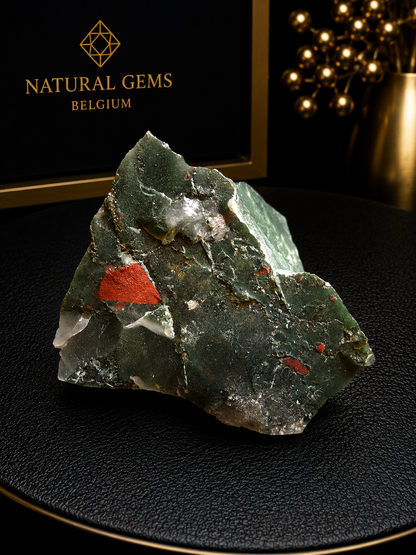 Esemplare Grezzo di Eliotropio Naturale – 84 g – 6,6 x 4,7 x 4,1 cm – Minerale da Collezione, Pietra Decorativa
