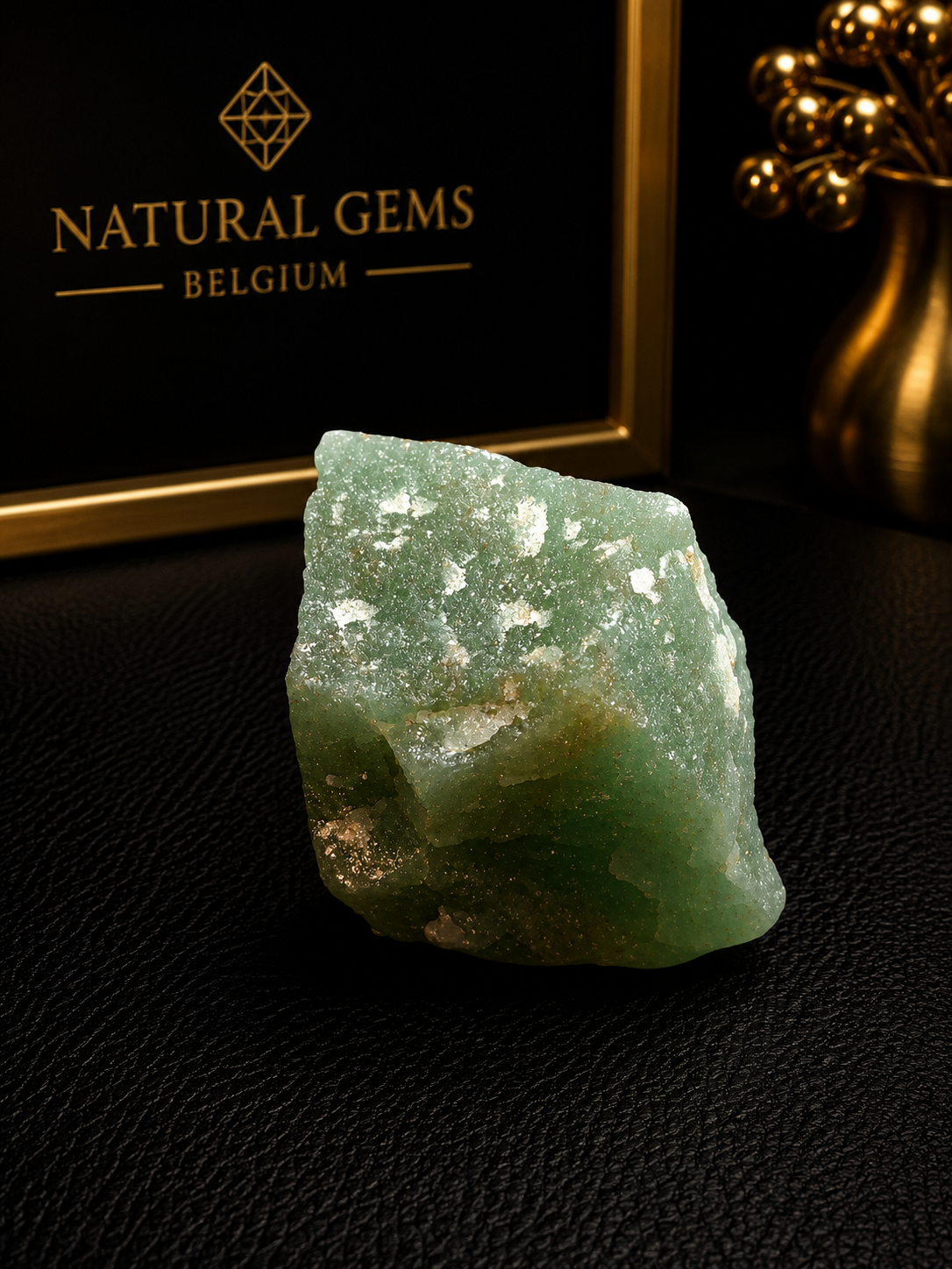 Natural Rough Green Aventurine – 59 g – Raw Aventurine Crystal Specimen – 4 x 3.5 cm - Natural Gems Belgium