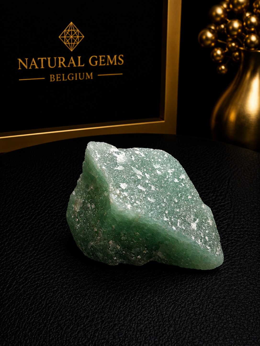 Natural Rough Green Aventurine Crystal – 43g Raw Aventurine Mineral Specimen - Natural Gems Belgium