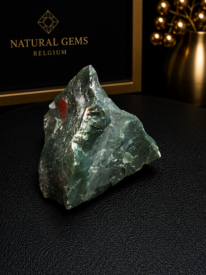 Esemplare Grezzo di Eliotropio Naturale – 84 g – 6,6 x 4,7 x 4,1 cm – Minerale da Collezione, Pietra Decorativa