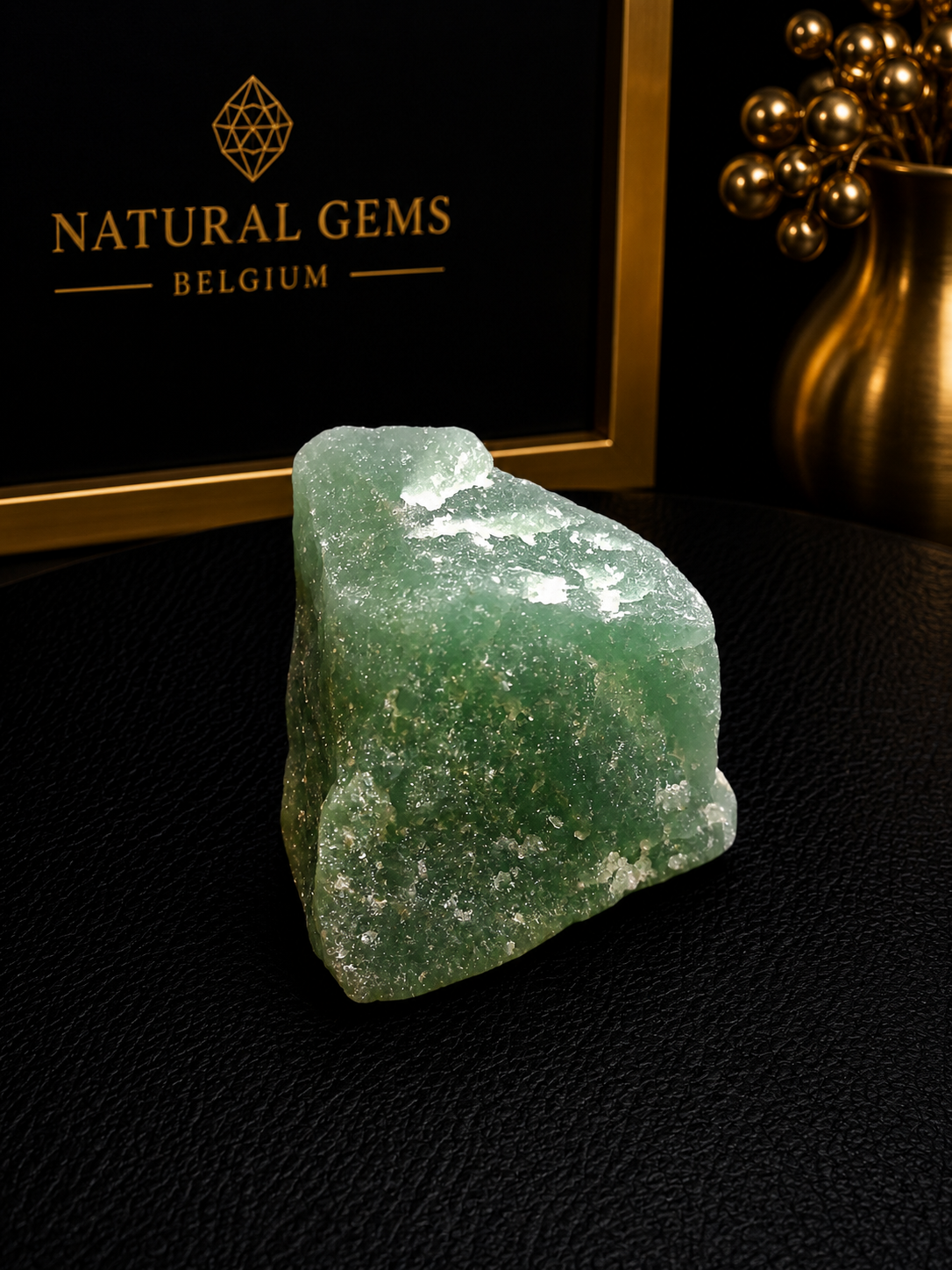 Natural Rough Green Aventurine Crystal – 43g Raw Aventurine Mineral Specimen - Natural Gems Belgium