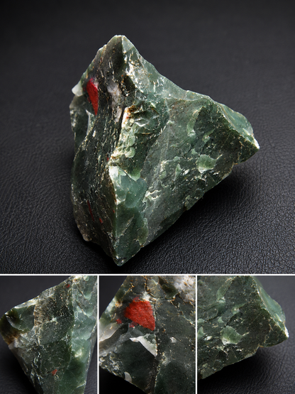 Esemplare Grezzo di Eliotropio Naturale – 84 g – 6,6 x 4,7 x 4,1 cm – Minerale da Collezione, Pietra Decorativa
