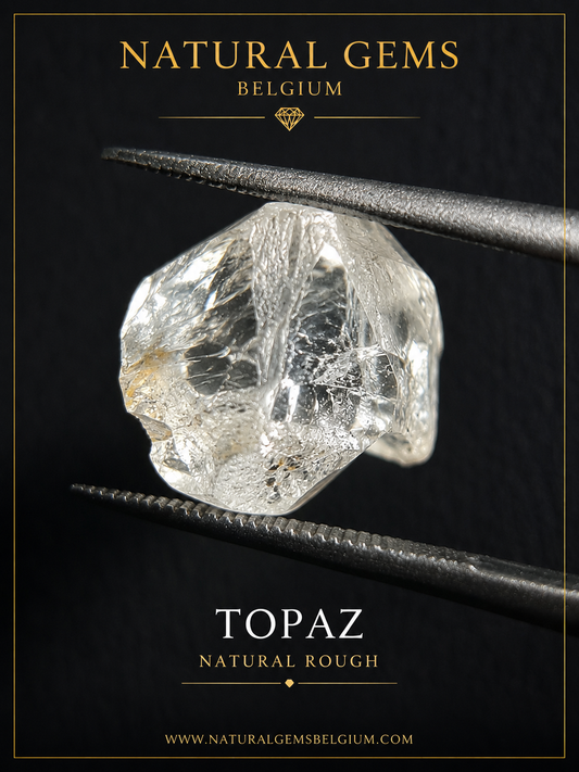 Topaze naturelle - 10,735 ct - Topaze brute - qualité facettée