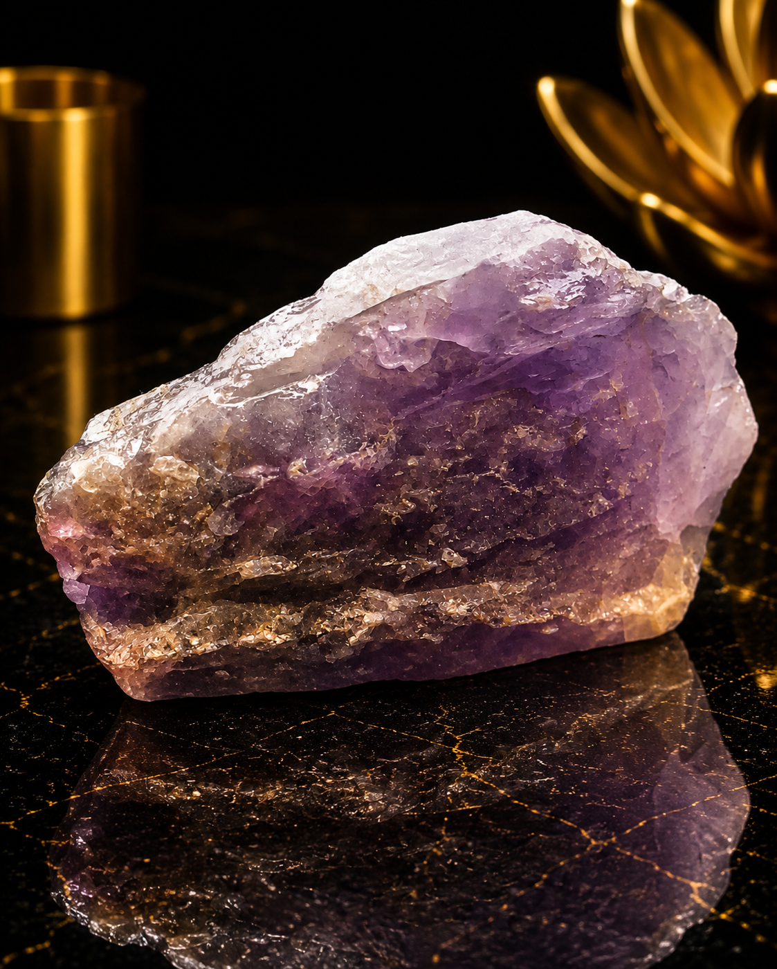 Natural Rough Amethyst Crystal – 62 g – 5.5 cm - purple
