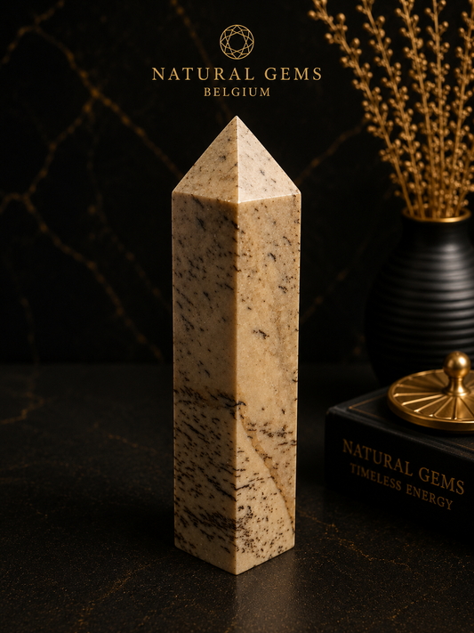 Natural Picture Jasper Crystal Tower – Polished Decorative Point – 15.5 cm