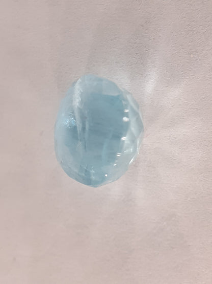 Natural Aquamarine - 3.62 ct - Cushion - unheated untreated - Brasil - Certified by seller - Natural Gems Belgium