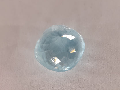 Natural Aquamarine - 3.62 ct - Cushion - unheated untreated - Brasil - Certified by seller - Natural Gems Belgium