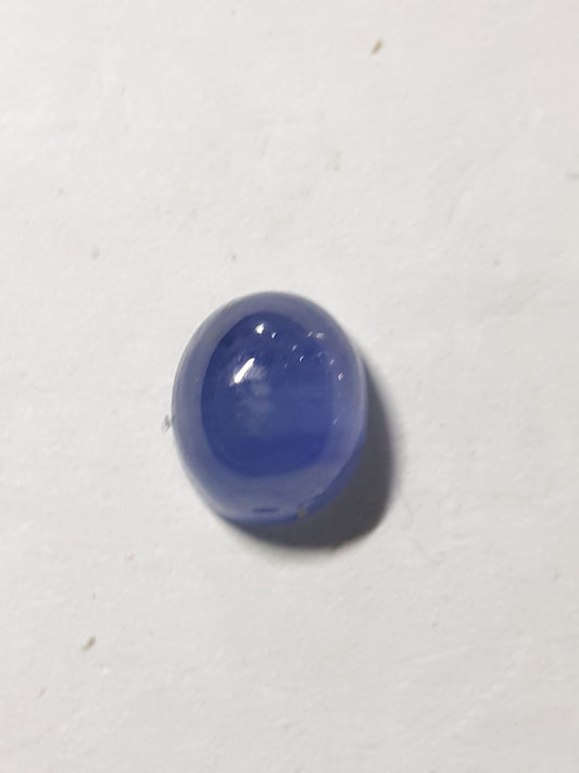 Blue Sapphire oval cabochon, 1.28 ct, seller certified - Natural Gems Belgium