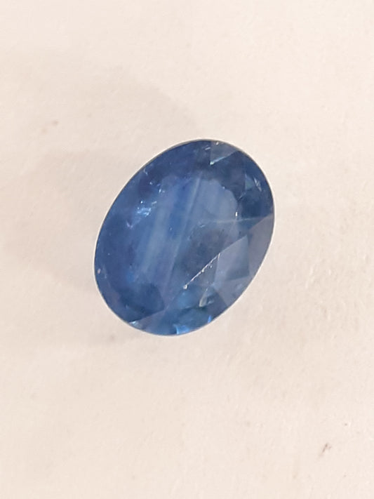 Blue sapphire oval 0.47 ct seller certified - Natural Gems Belgium
