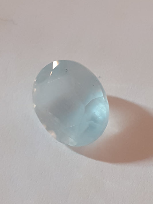 Blue oval Natural Aquamarine 2.52ct  Brasil - Certified by seller - Natural Gems Belgium