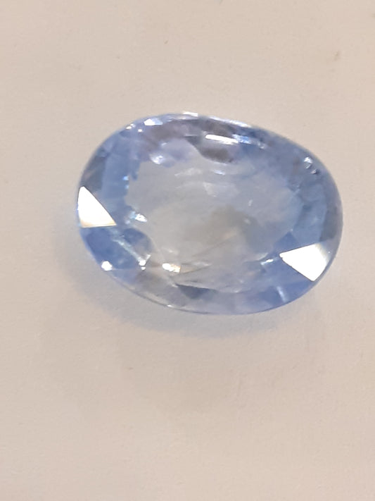 Blue heated Sapphire Ceylon, 1.54ct, natural, seller certified - Natural Gems Belgium