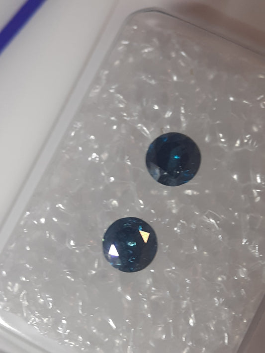 Diamonds Pair Round - Natural - certified - 0.36 ct - sealed - Natural Gems Belgium