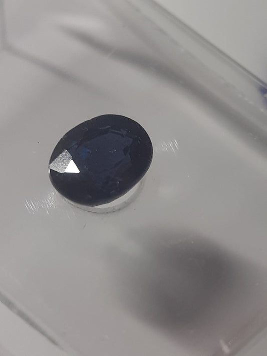 Certified Natural greenish blue Sapphire - 0.58 ct - Natural Gems Belgium