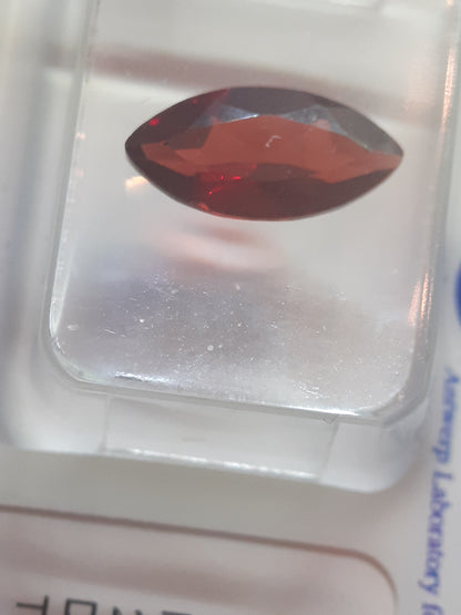 Natural Rhodolite (pyrope-almandine) Garnet - 2.00 ct - Certified - Sealed - Natural Gems Belgium