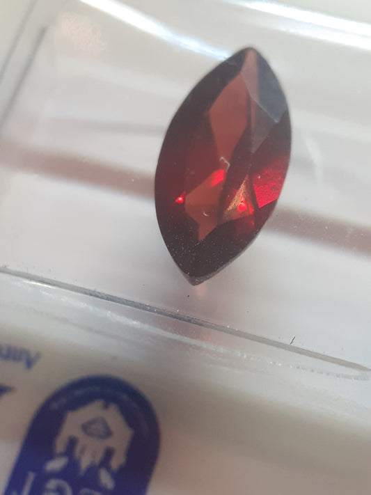 Natural Rhodolite (pyrope-almandine) Garnet - 2.00 ct - Certified - Sealed - Natural Gems Belgium