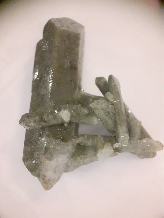 Chlorite Phantom Quartz Crystal Cluster, 91 ct, 18.20 gr - Natural Gems Belgium