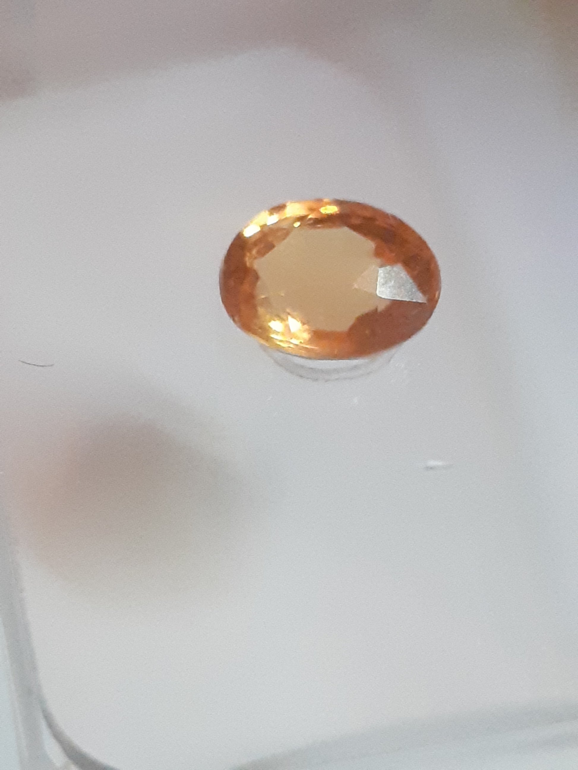 Certified Spessartite Mandarin Garnet - 0.50 ct - Sealed - Natural Gems Belgium