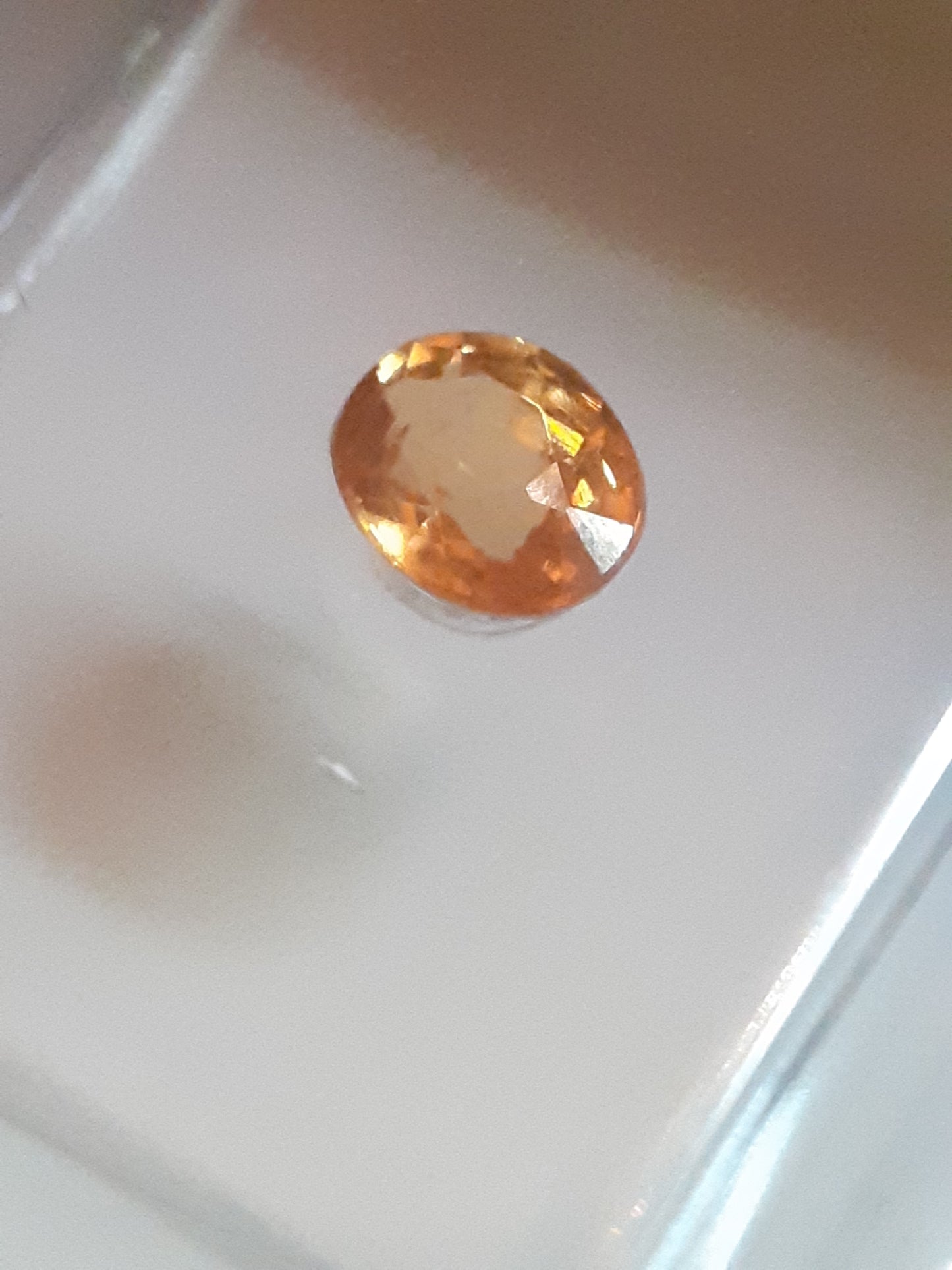 Certified Spessartite Mandarin Garnet - 0.50 ct - Sealed - Natural Gems Belgium