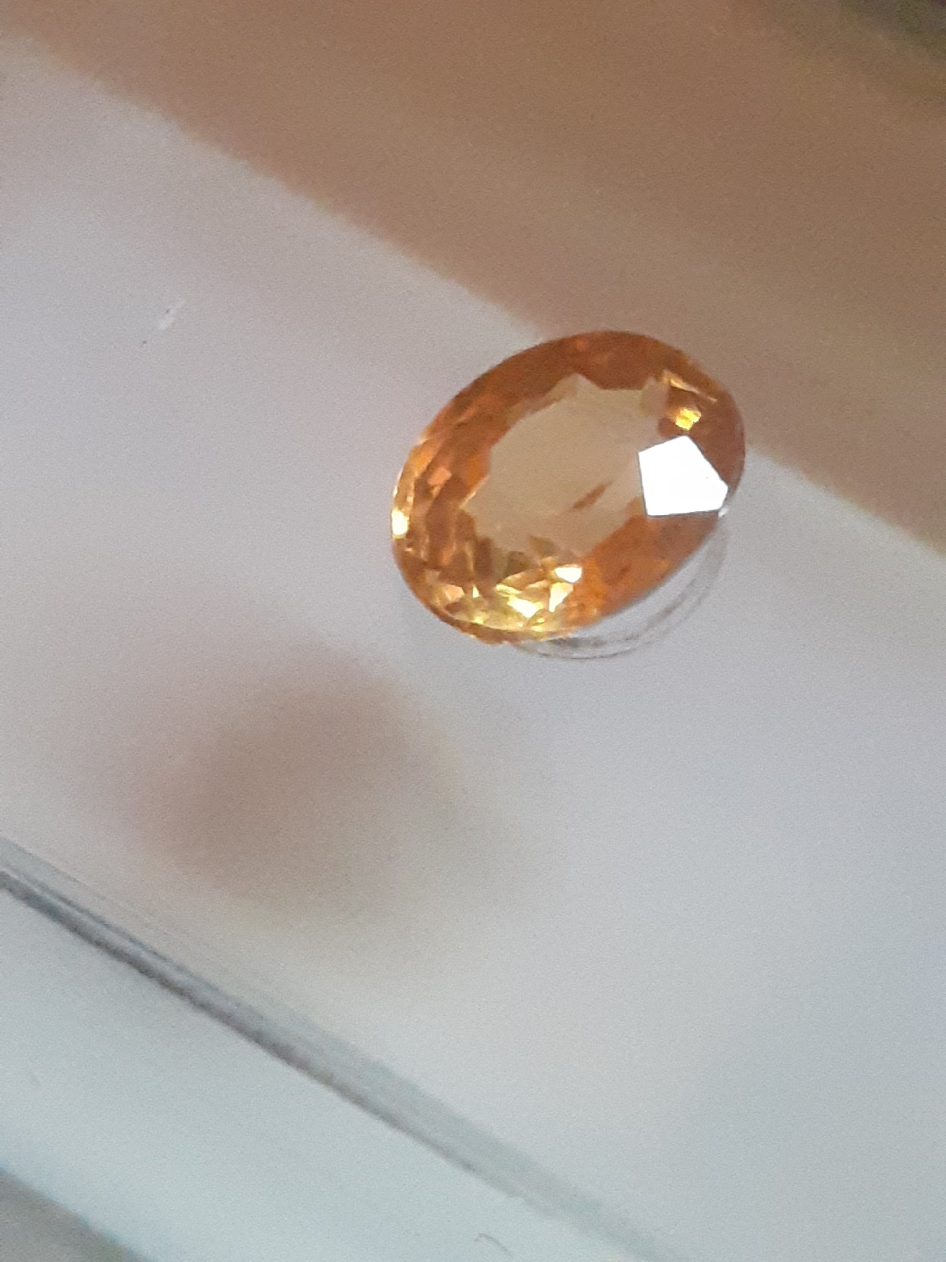 Certified Spessartite Mandarin Garnet - 0.50 ct - Sealed - Natural Gems Belgium