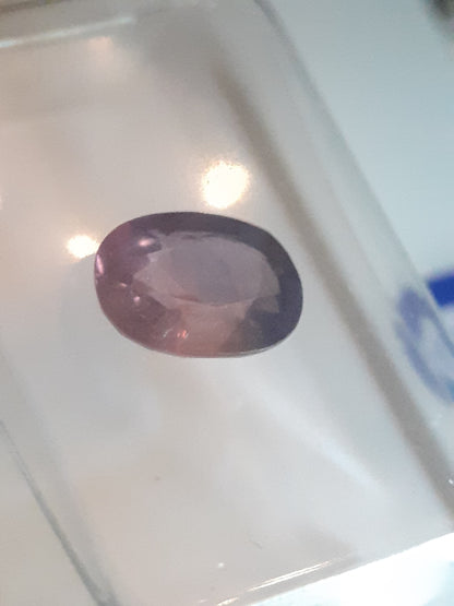 Natural Ovan Purple Spinel -Certified - 1.08 ct - unheated - Sealed - Natural Gems Belgium