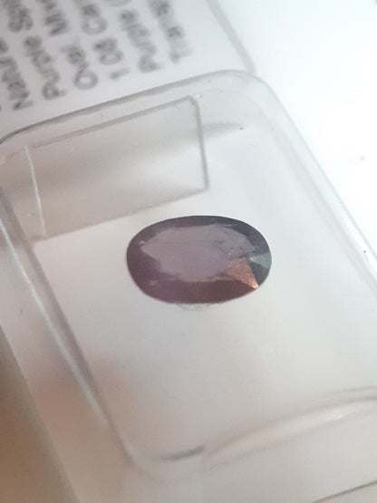 Natural Ovan Purple Spinel -Certified - 1.08 ct - unheated - Sealed - Natural Gems Belgium