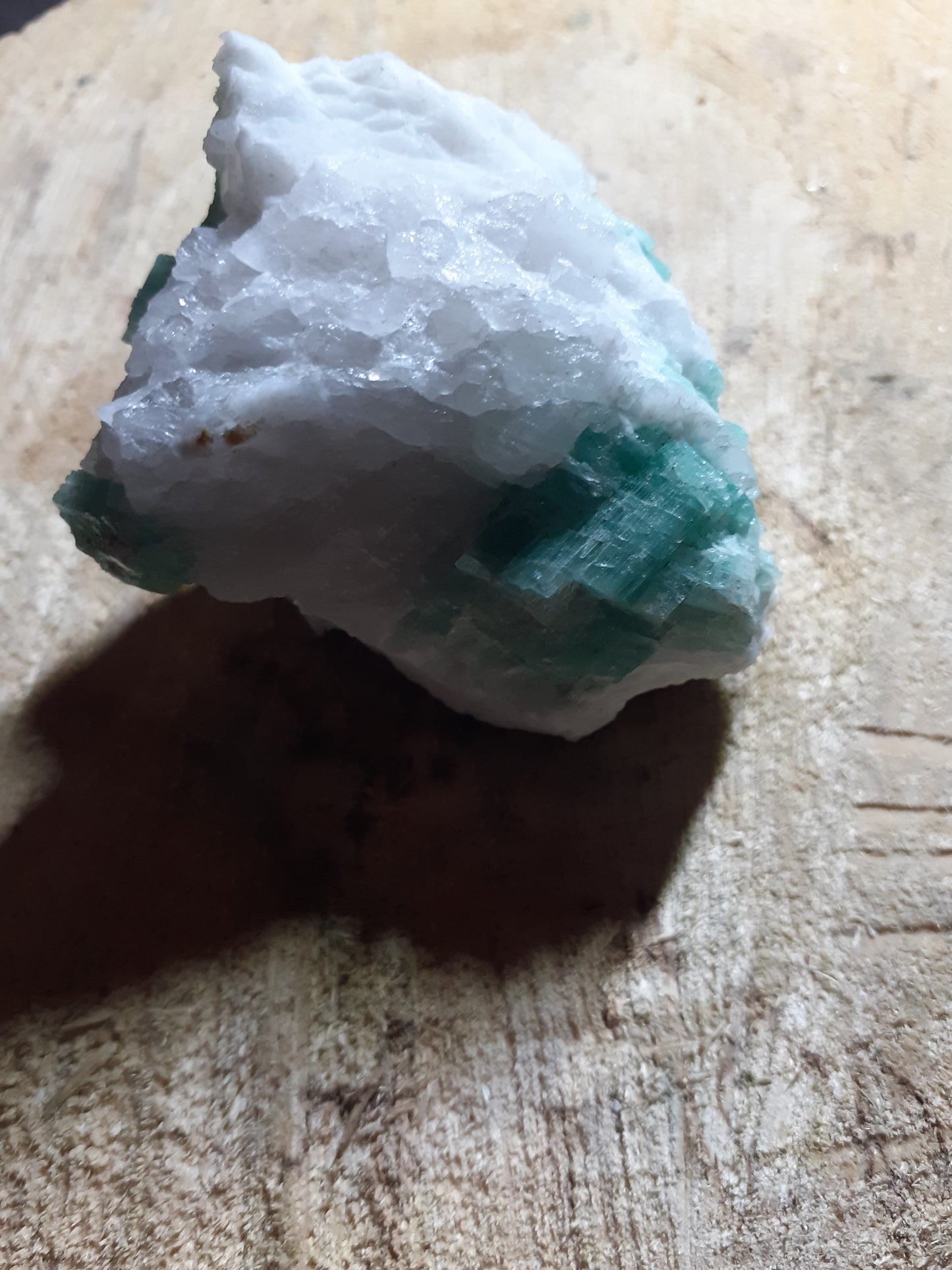 Specimen of Full Terminated Green Emerald Crystal Cluster On Feldspar matrix, 572.95 ct - Natural Gems Belgium