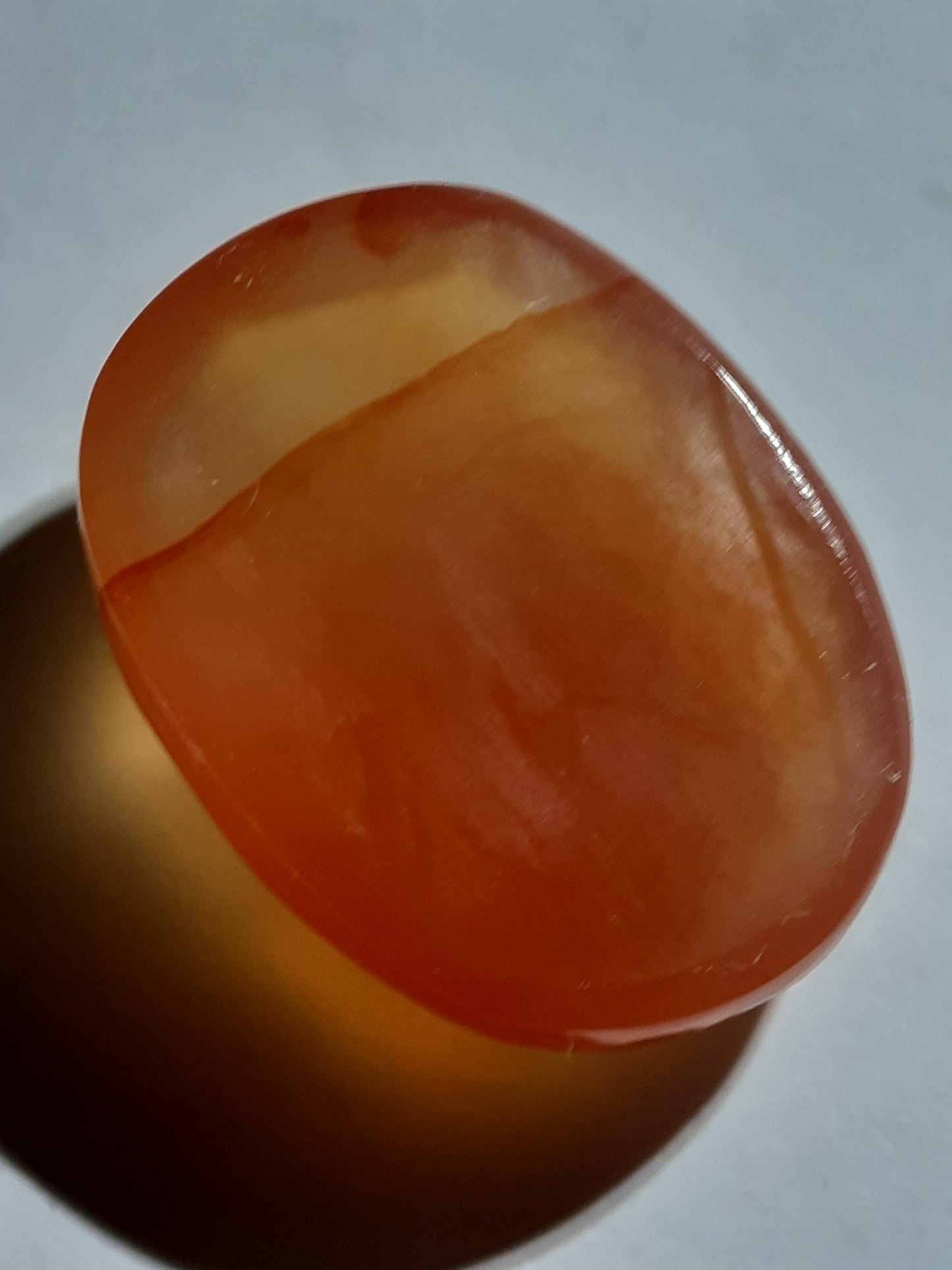 Orange Carnelian,rose cut, 14.55 ct, high quality cutting - Natural Gems Belgium