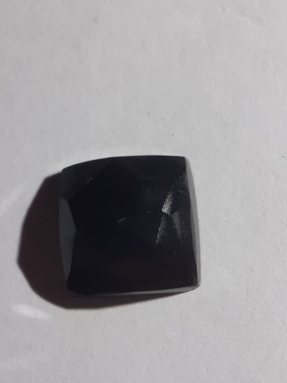 Natural Black Spinel, square cushion rose cut , 5.05 ct, Afrika , untreated - Natural Gems Belgium