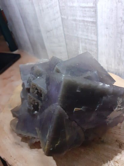 Big fluorite crystal, well shaped, 1780 grams - Natural Gems Belgium