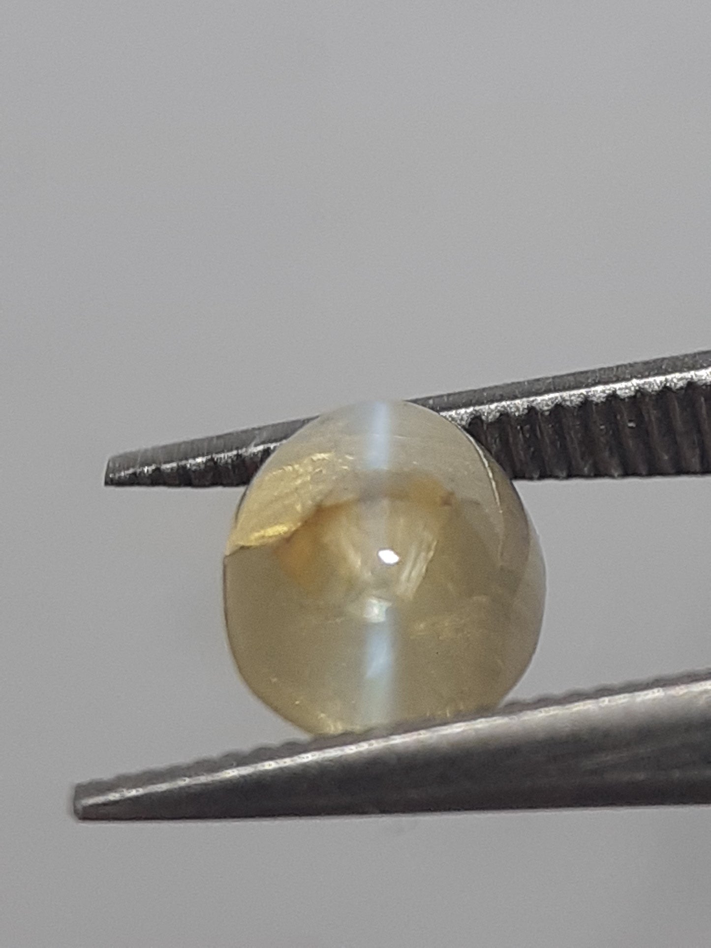 Natural bicolor chatoyance Chrysoberyl - 0.94 ct - oval - extremely rare - certified by NGB - Natural Gems Belgium