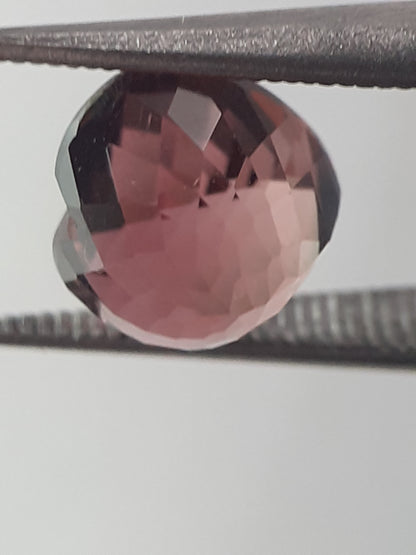 Natural Purplish pink Tourmaline - 1.74 ct - heart - unheated - certified by NGB - Natural Gems Belgium