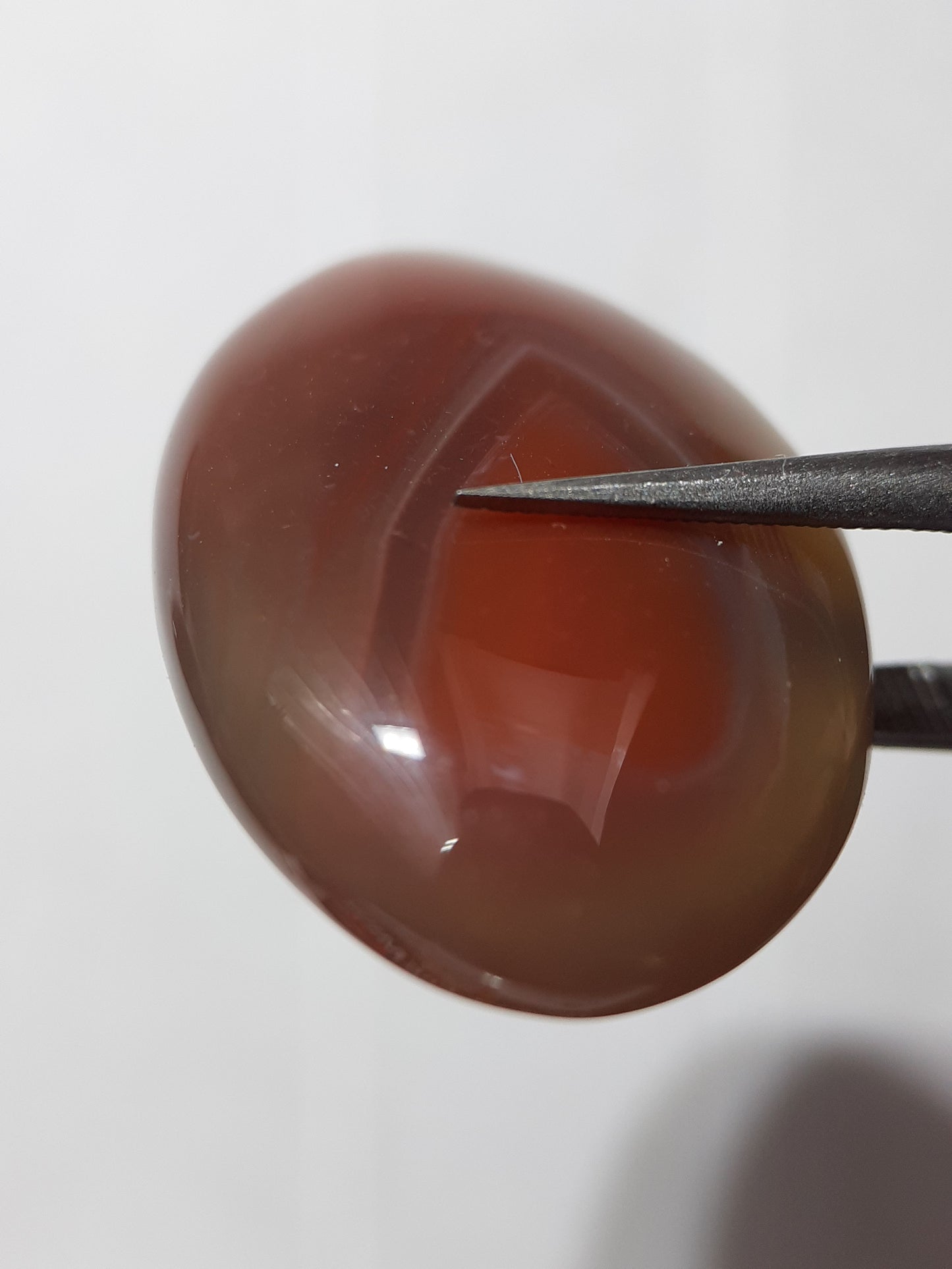 Natural brownish red Botswana Agate - 24.46 ct - oval Cabochon - unheated - certified by NGB - Natural Gems Belgium