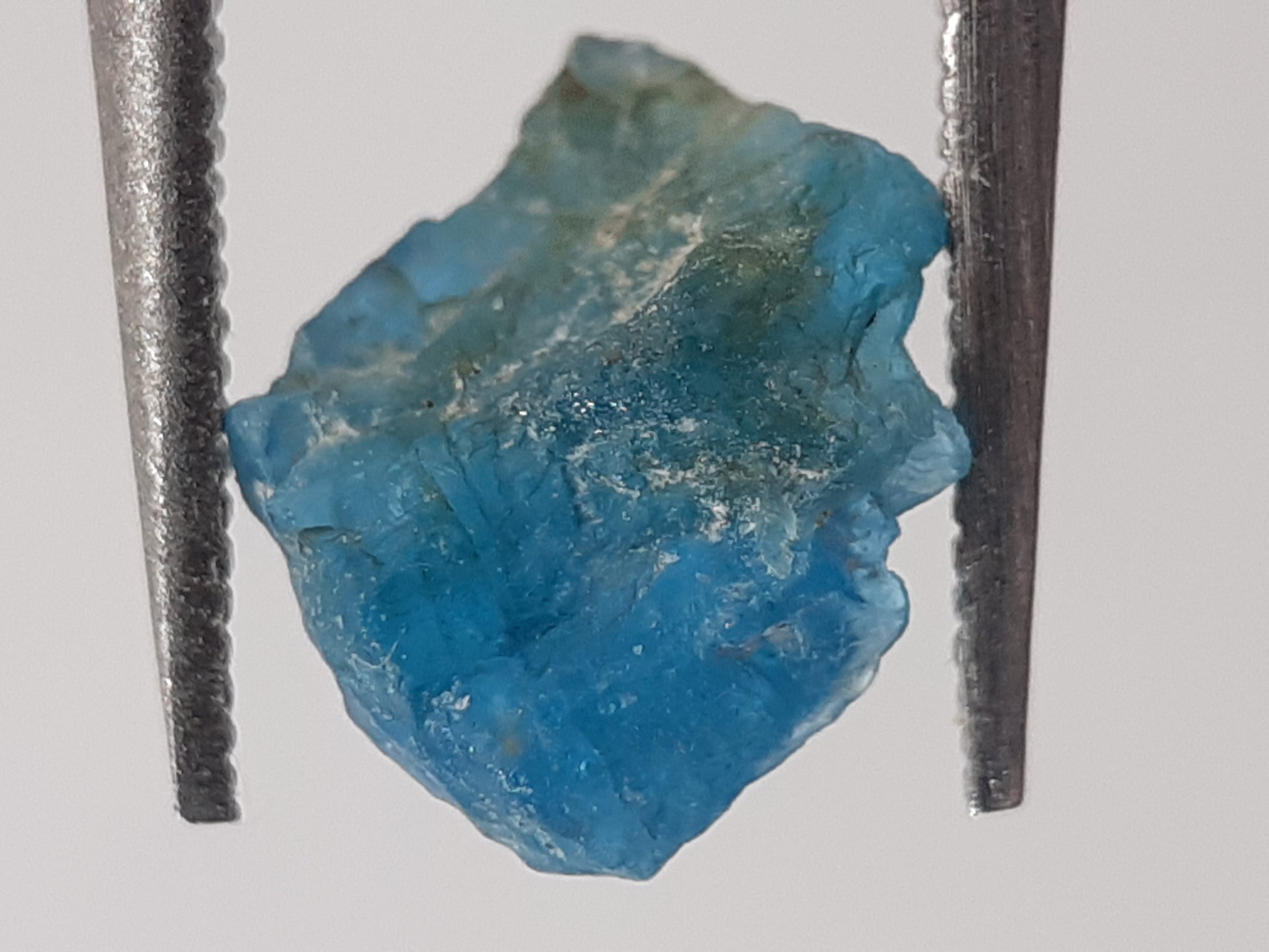 Natural Blue Apatite - 0.68 ct - Rough Gemstone - unheated - Natural Gems Belgium