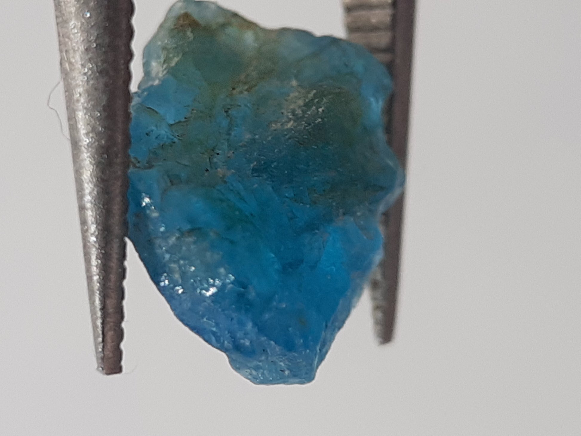 Natural Blue Apatite - 0.68 ct - Rough Gemstone - unheated - Natural Gems Belgium