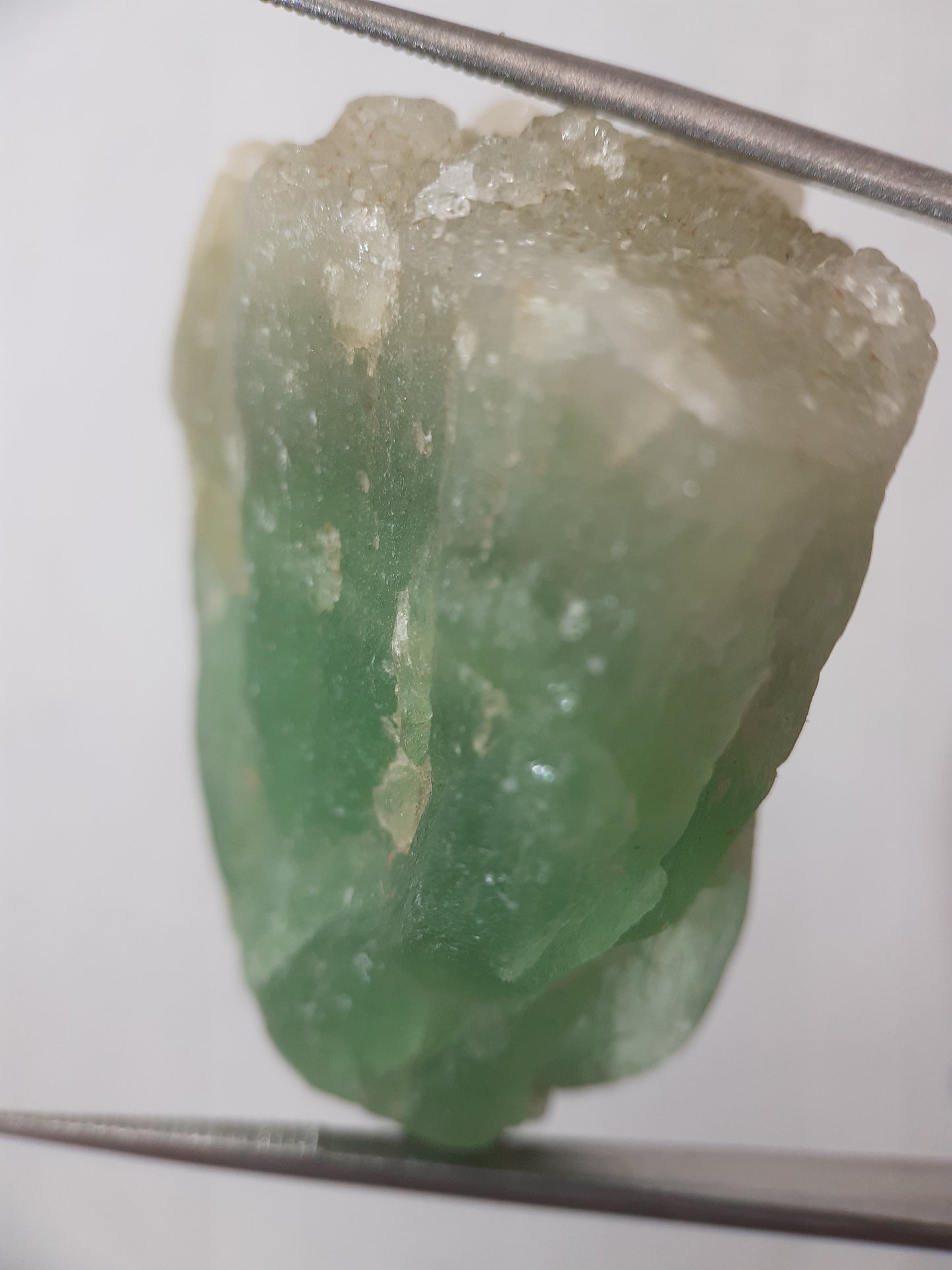 Natural Green Fluorite - 154.93 ct - Rough Gemstone - unheated - Certified by NGB - Natural Gems Belgium