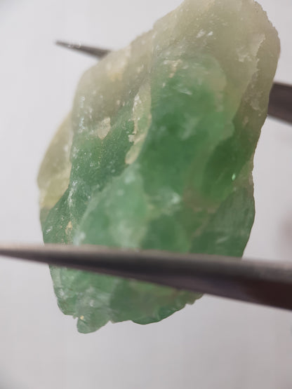 Natural Green Fluorite - 154.93 ct - Rough Gemstone - unheated - Certified by NGB - Natural Gems Belgium