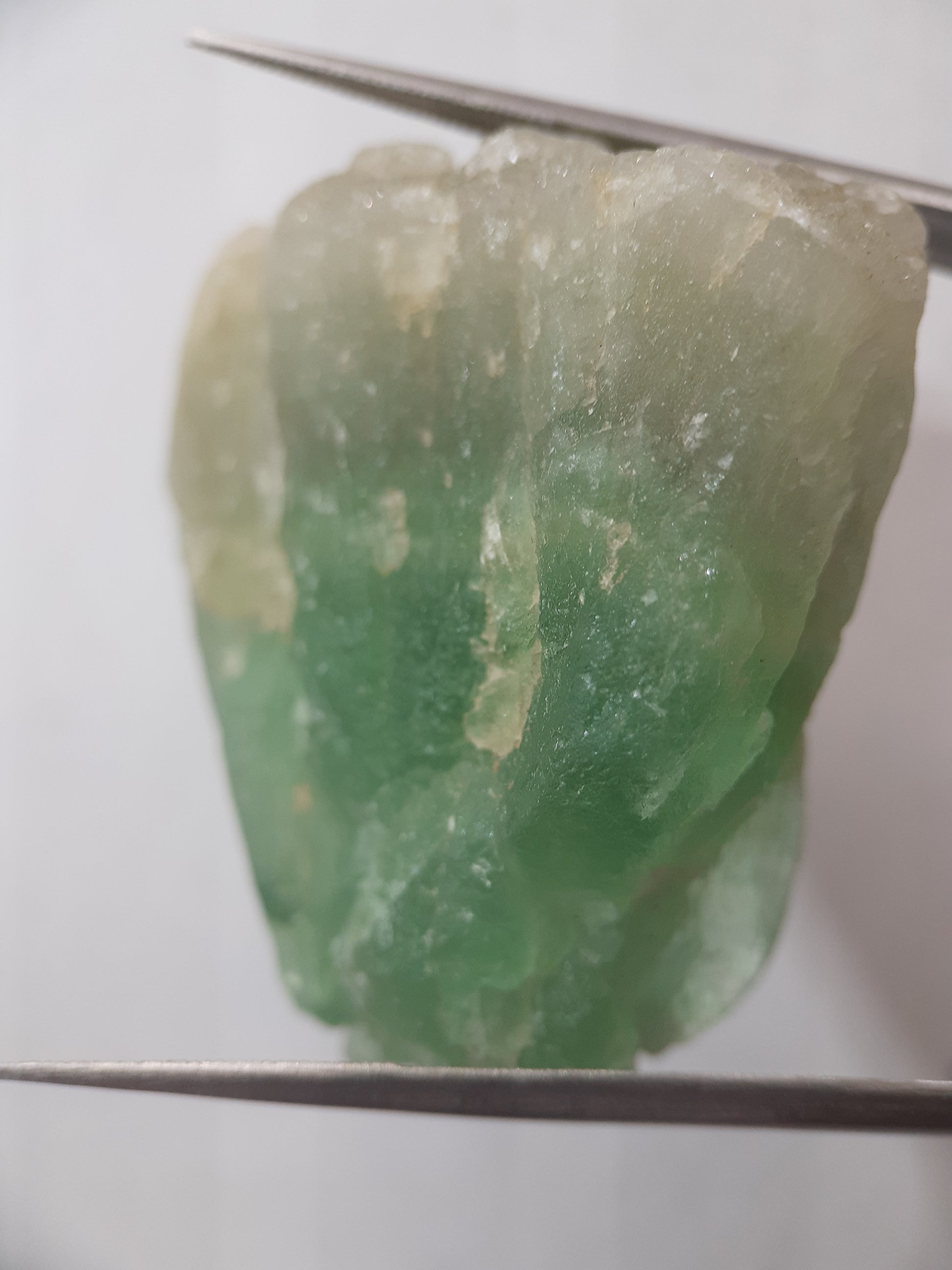 Natural Green Fluorite - 154.93 ct - Rough Gemstone - unheated - Certified by NGB - Natural Gems Belgium