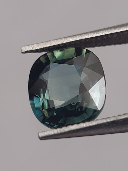 Natural Blue Green and Yellow sapphire - 1.13 ct - oval - uheated - VVS to IF - Natural Gems Belgium