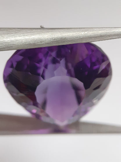 Natural deep purple Amethyst - 23.269 ct - Pear - AAA++ grade - unheated - Natural Gems Belgium