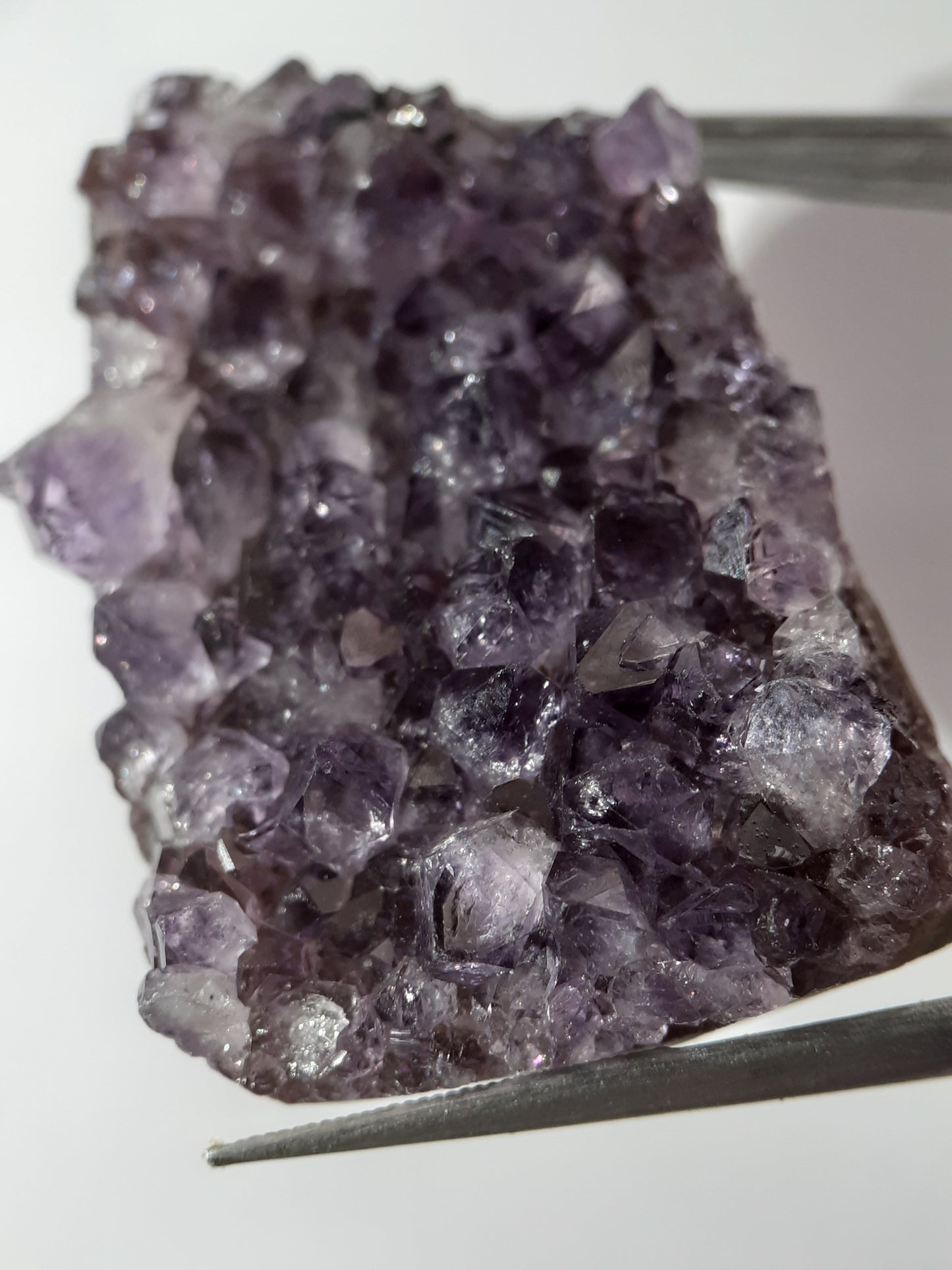 Natural purple Druzy Amethyst - 75.475 ct - Rough Gemstone - unheated - Uruguay - Natural Gems Belgium