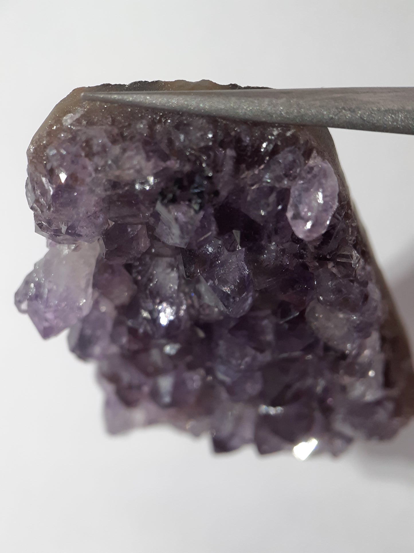 Natural purple Druzy Amethyst - 75.475 ct - Rough Gemstone - unheated - Uruguay - Natural Gems Belgium