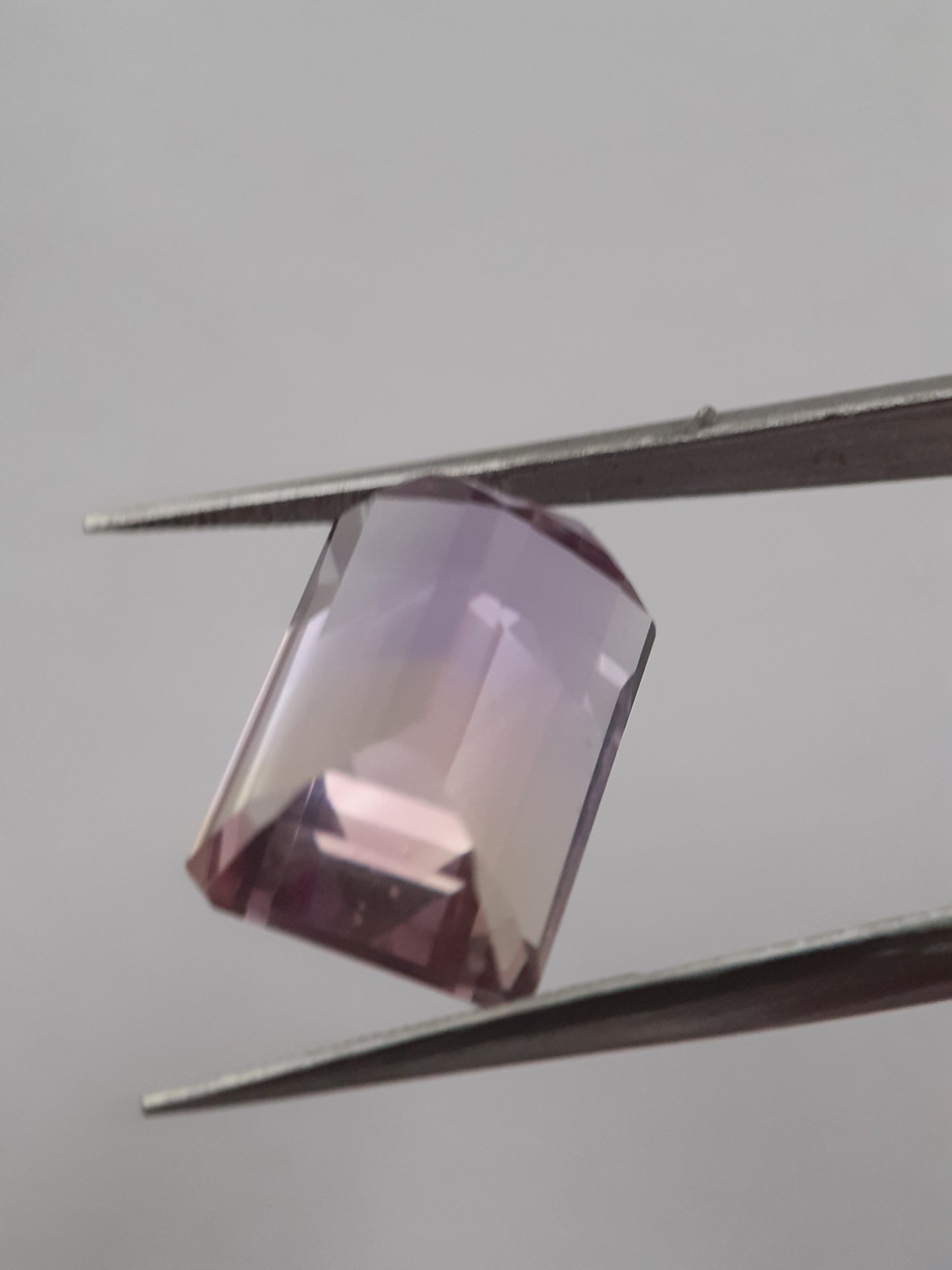 Natural purple and yellow Ametrine - 10.694 ct - AAA grade - octagon - certified natural - Natural Gems Belgium