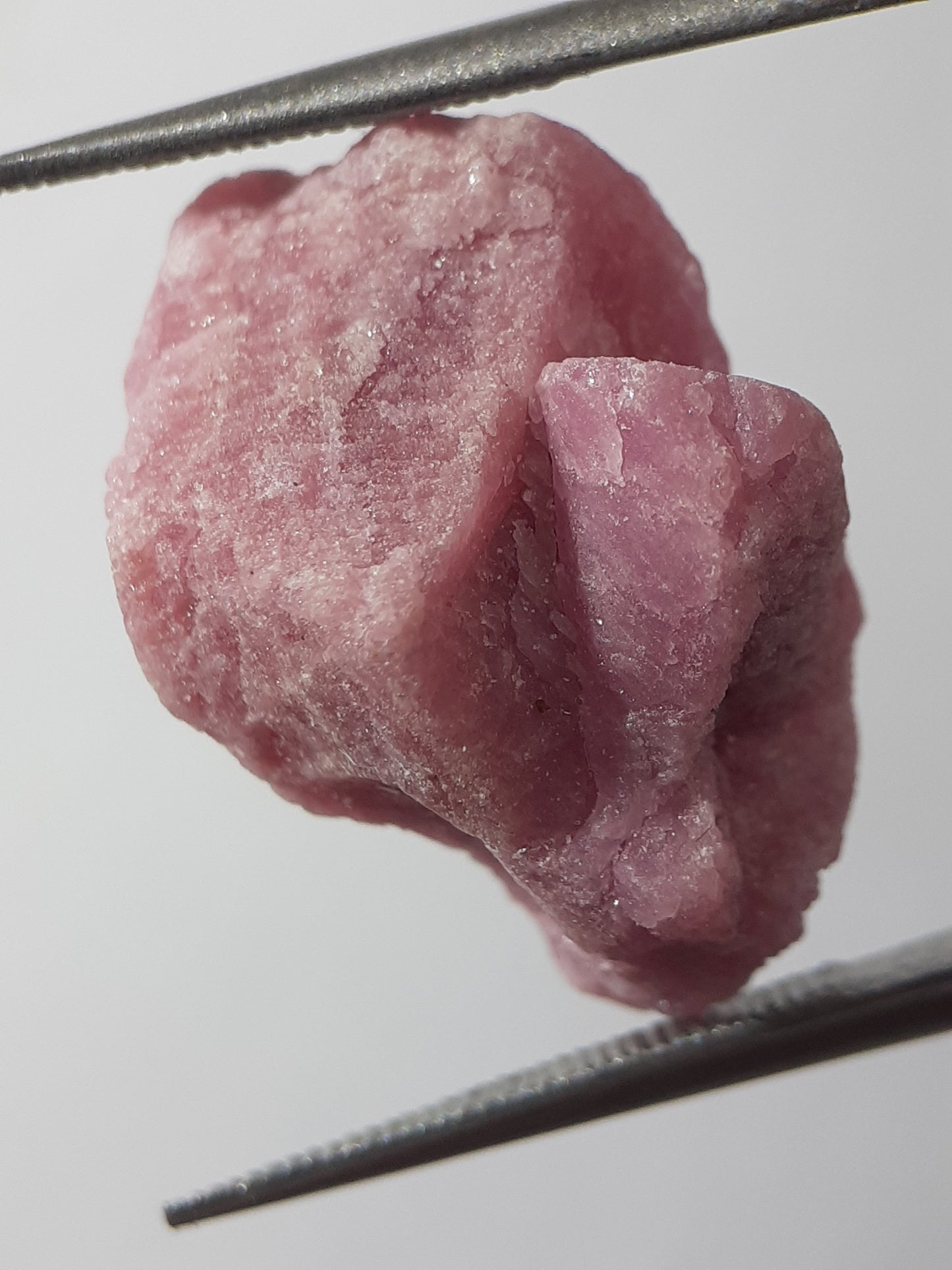 Natural purplish red Ruby - 16.448 ct - rough ruby - heated - certified natural - Natural Gems Belgium