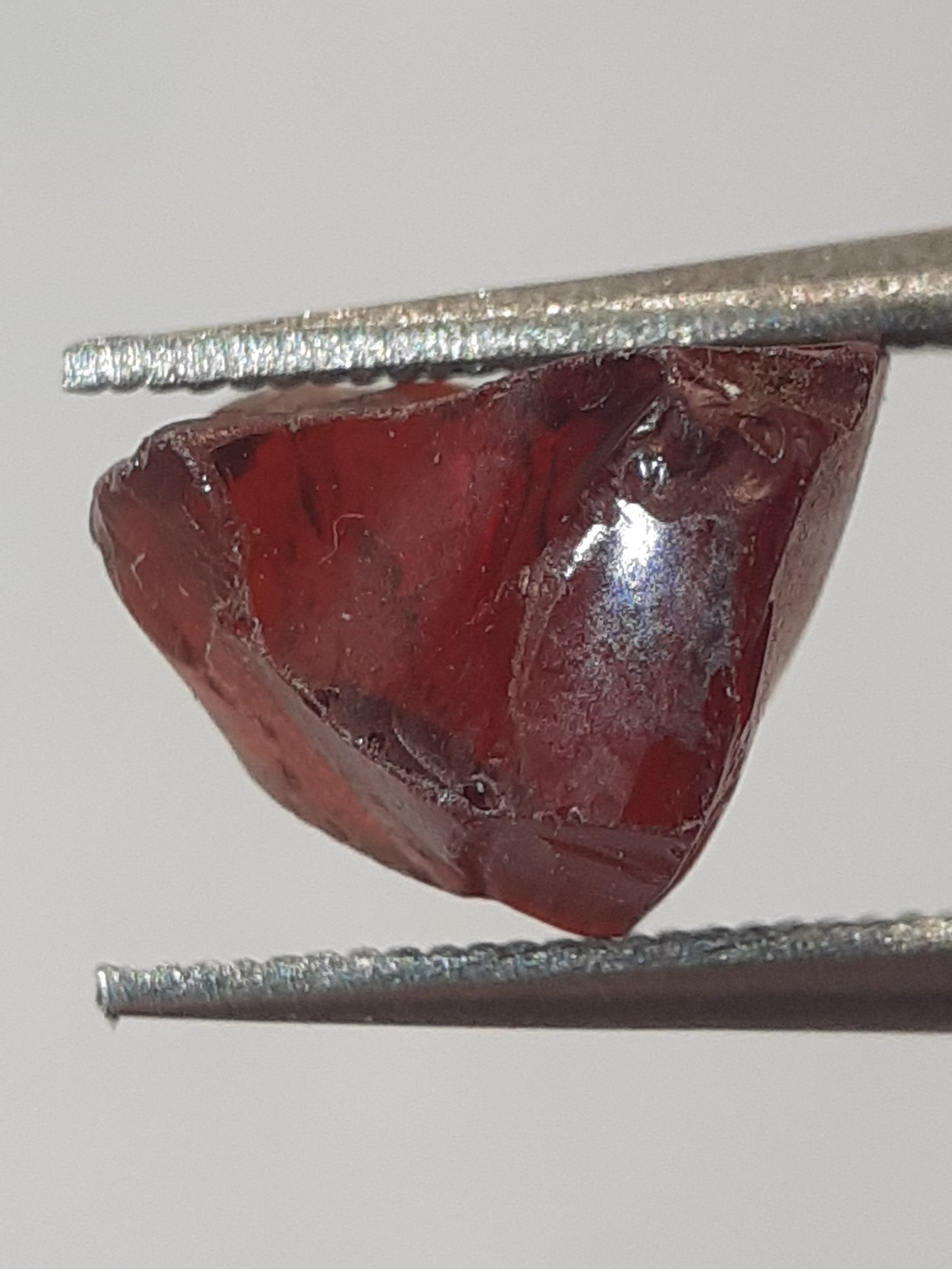 Natural red rhodolite Garnet - 2.370 ct - Rough Gemstone - for facetting - Natural Gems Belgium