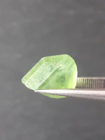 Natural Green Peridot - 5.329 ct - rough gemstone - facet quality- certified natural - Natural Gems Belgium