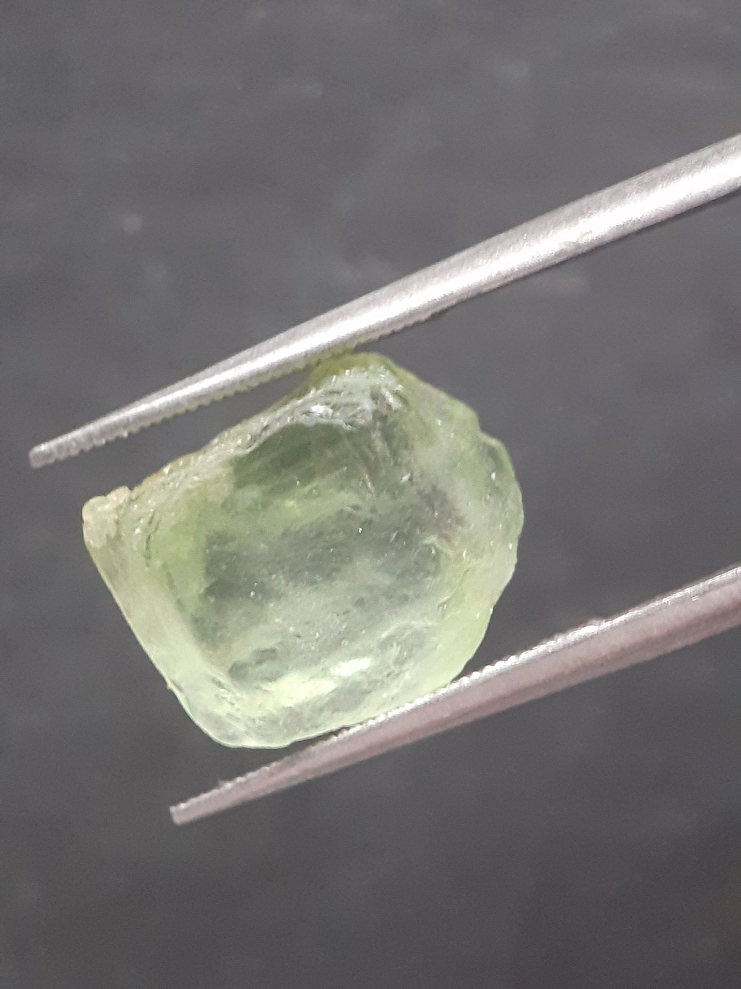 Natural Green Peridot - 5.514 ct - rough gemstone - facet quality- certified natural - Natural Gems Belgium