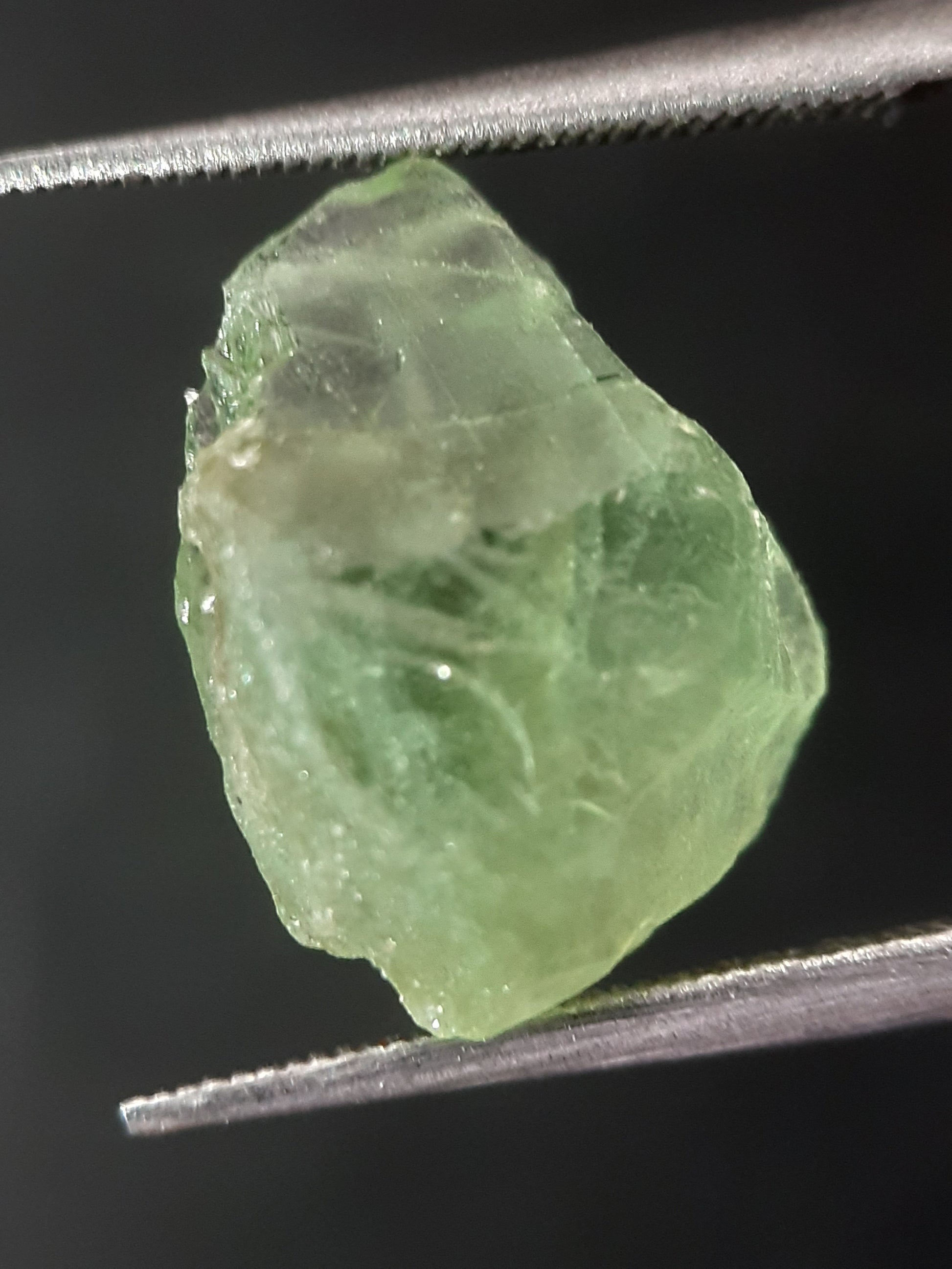 Natural Green Peridot - 4.995 ct - rough gemstone - facet quality- certified natural - Natural Gems Belgium