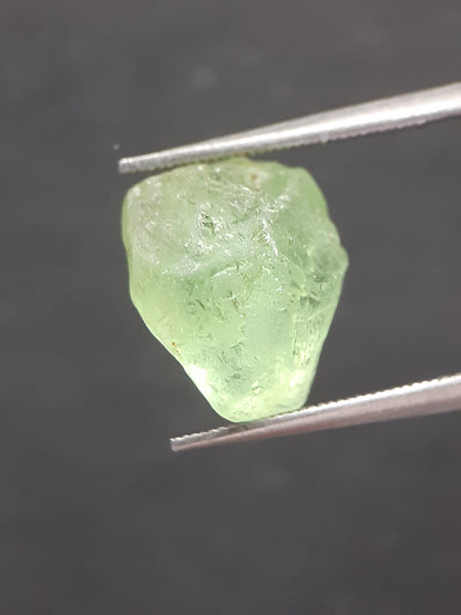 Natural Green Peridot - 6.333 ct - rough gemstone - for faceting - certified natural - Natural Gems Belgium